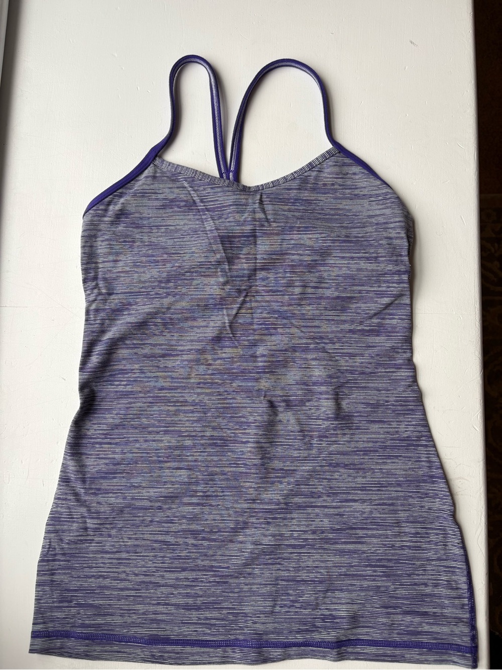 lululemon athletica Purple Space-Dye Y back tank
